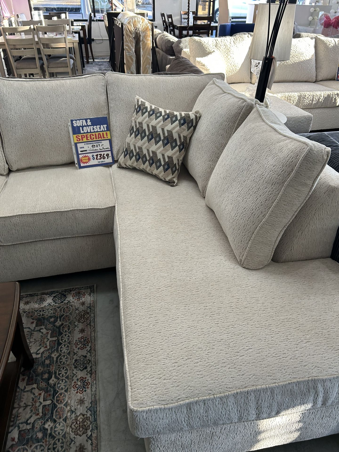 Custom Sectional Sofa Available In Different Colors And Fabrics/ Financing Available 