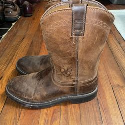 Ariat Leather Work Boots Size 10