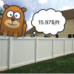 Vinyl Fence Privacy Fence Front Yard Back Yard 