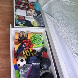 Ikea MALM Underbed Storage Drawers White 2 Pack