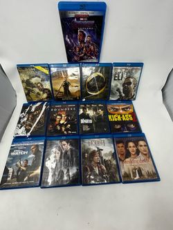 Blu-ray Movie Lot 13 Discs Avengers Endgame Hobbit Lord of the Rings Gladiator⁠