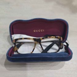 Gucci Tortoiseshell Eyeglasses with Case