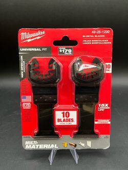 Milwaukee Universal Fit 1-3/8 Titanium Bi-Metal Blades (10-Pack) 49-25-1230 New