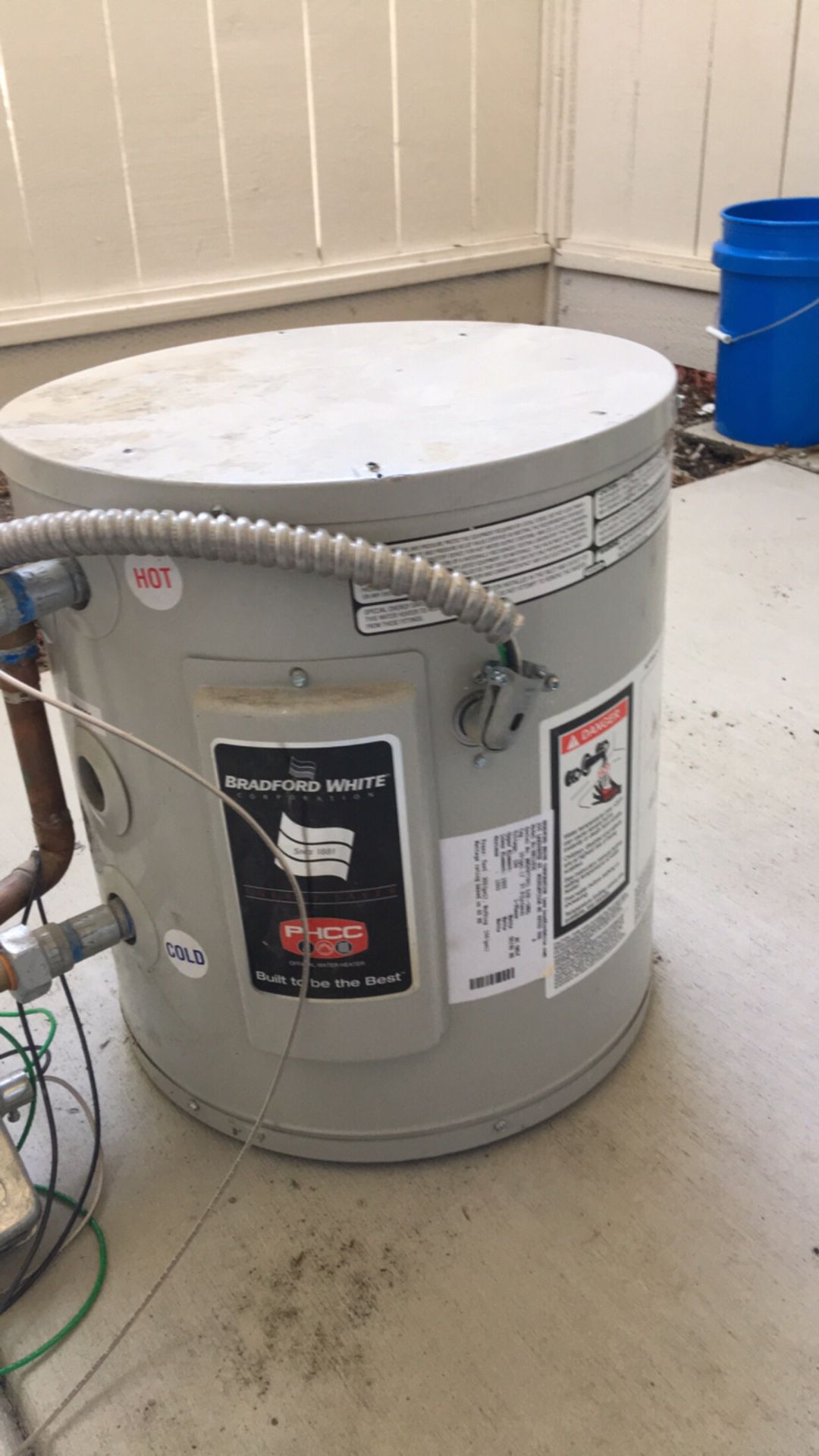 Bradford white 15 gallon electric water heater