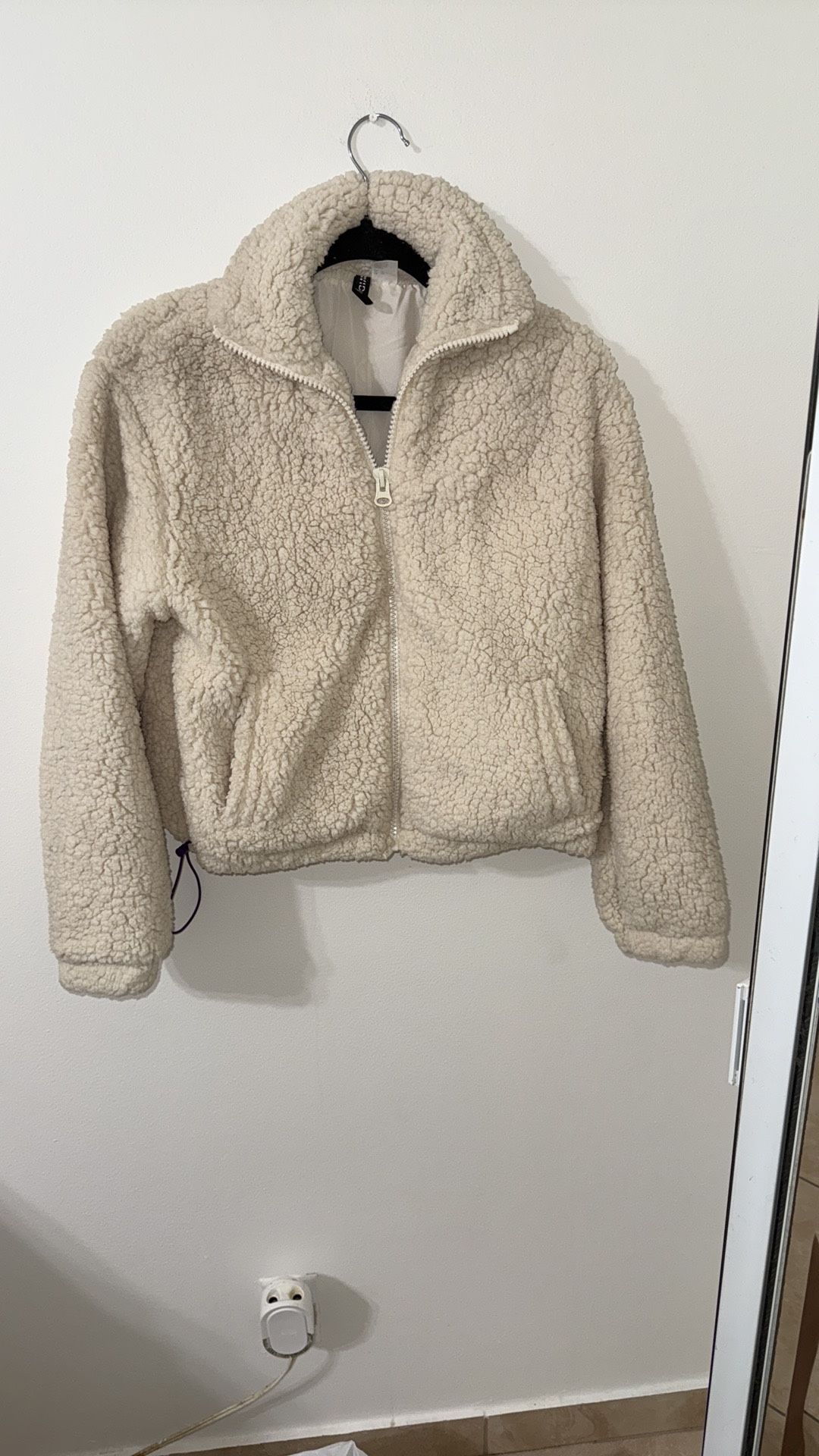 Divided Cream Teddy Jacket