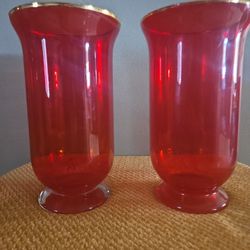 BIG GLASS  VASES  ,  GREAT CONDITION  , GREAT  PRICE  . $ 15.00  Each Or Tha 2 For  $ 25.00  .