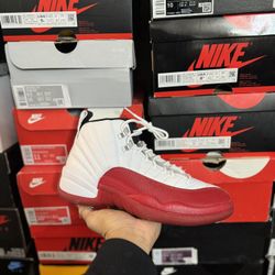 DS 2023 Jordan Cherry 12s size 7M 8.5W (Box Label Ripped Off)