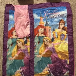 Disney Princess Sleeping Bags and Matching Backpacks