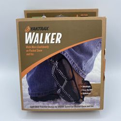 Yaktrax Walker Large Snow & Ice Walkers Ultra Light Spikeless Easy On/Off Cleats