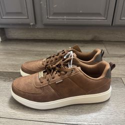 New Men’s Dockers Shoes Brown Casual Lace Up Sneakers Size 13 
