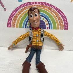 DISNEY TOY STORY VINTAGE WOODY TALKING DOLL - NO HAT - PULL STRING - EXCELLENT CONDITION