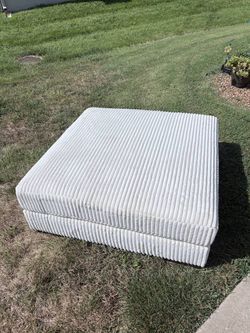 Plush Corduroy Modular Sectional Ottoman / Floor Seat