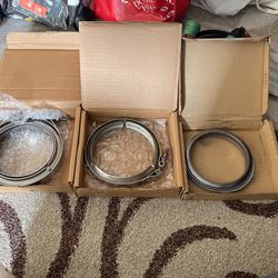 Three hose clamps for a very new Freightliner truck that has never been used