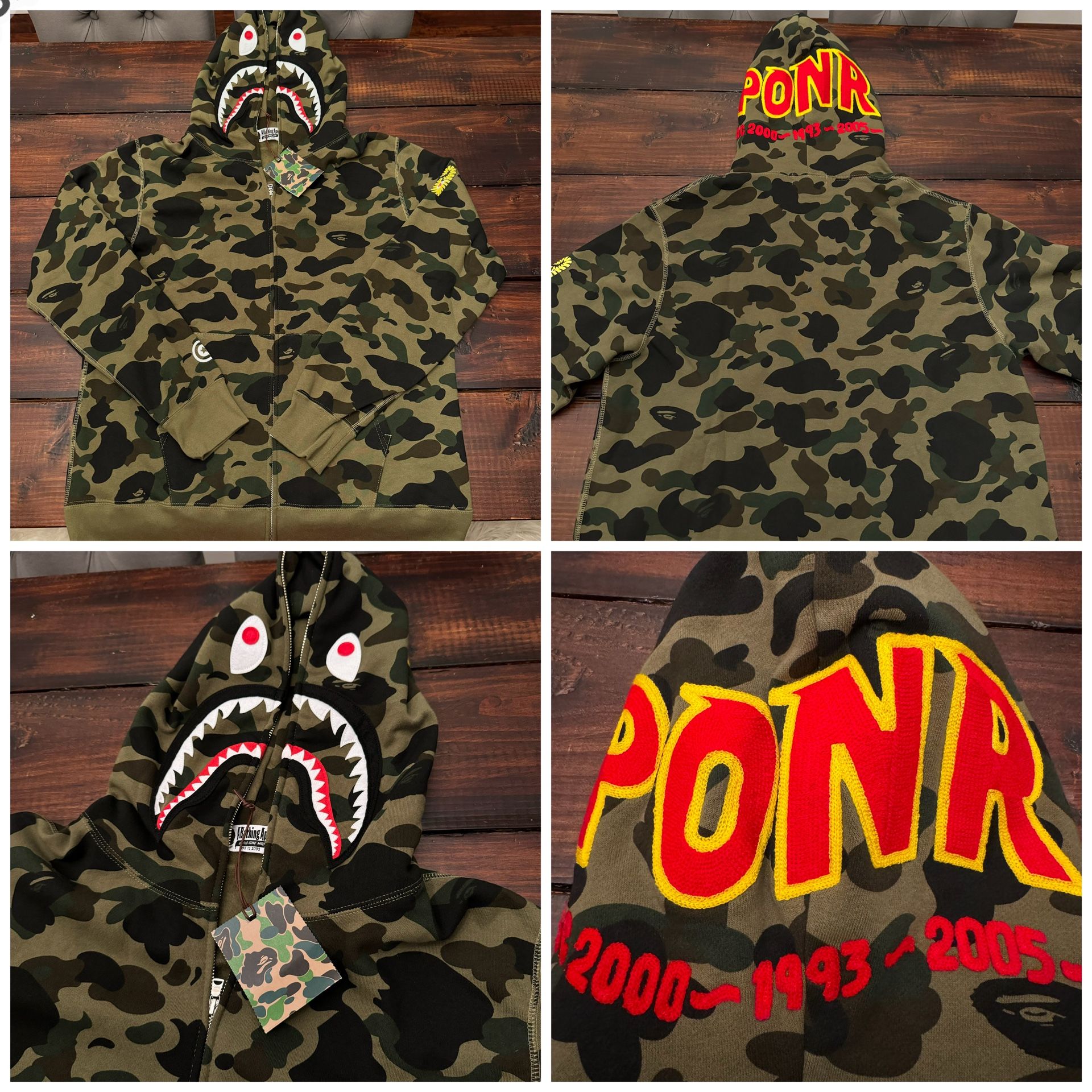 BAPE 1st Camo Shark Full Zip Hoodie