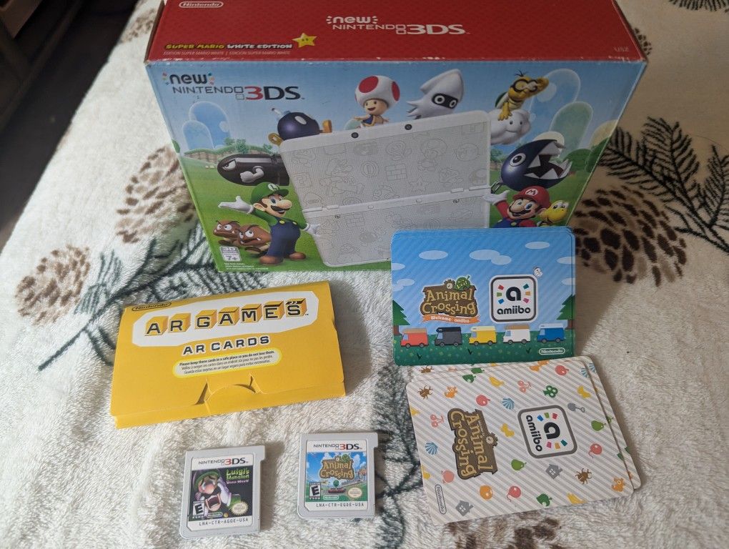 Collectable Limited Super Mario White Edition 3DS