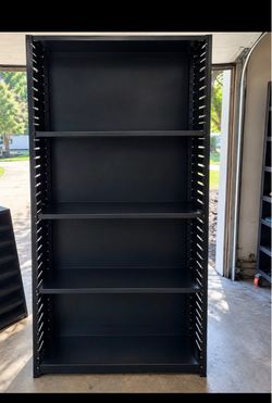 Heavy duty painted metal shelf vintage shelf