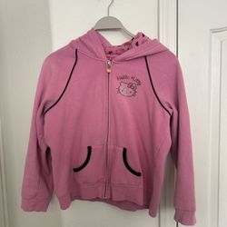 WOMENS HELLO KITTY ZIPUP JACKET SIZE M/L