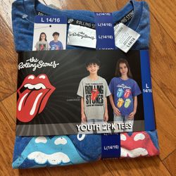 NWT the Rolling Stones Youth T-Shirt 2-Pack 