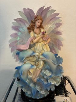 Vintage glass fairy lamp
