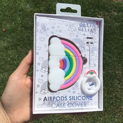 Rainbow AirPods Case Apple iPod iPad iPhone AirPod Case Earbuds Ear Phones Phone Electronics Media Music Accessories Samsung Galaxy 