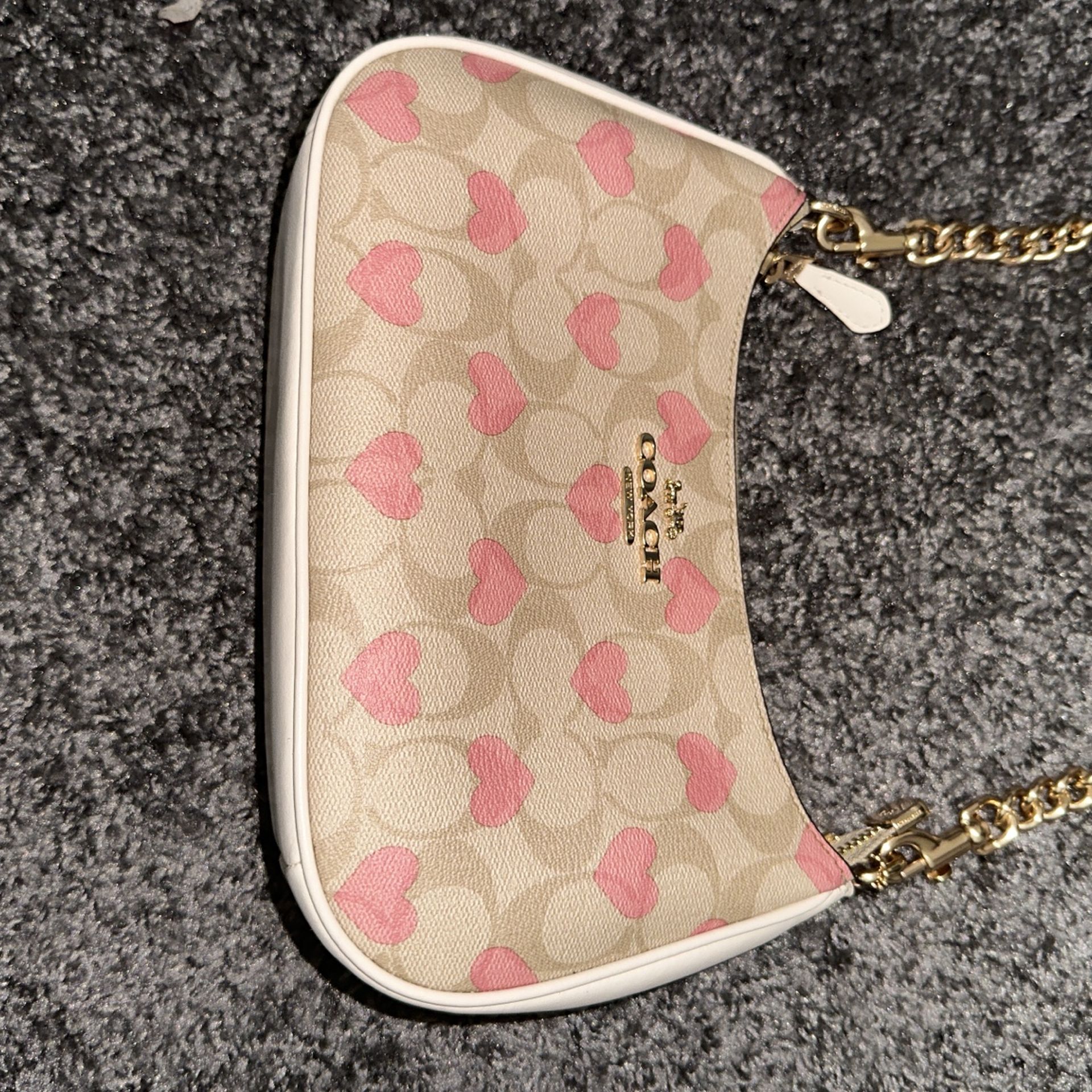 Coach signature coated canvas bag- Hearts