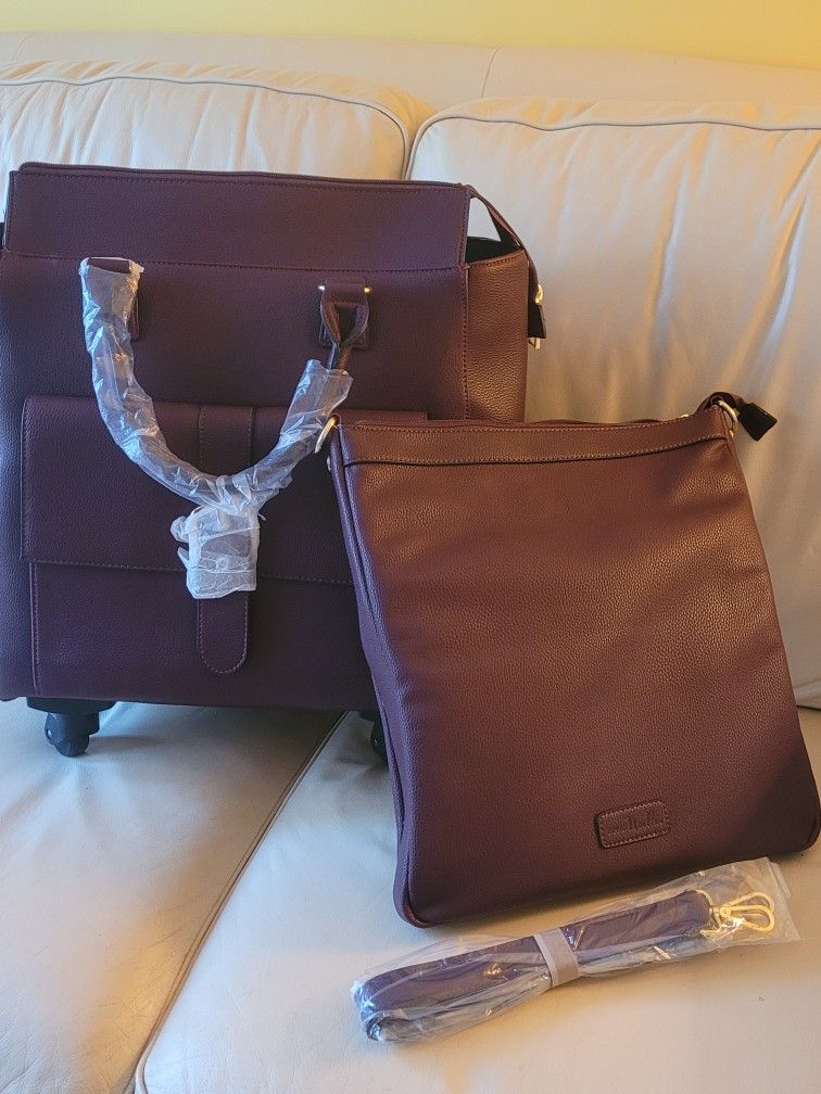 Nile Roller Bag by Simply Noelle with Detachable Laptop Case
