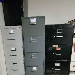 Metal filing cabinets no key $10 each