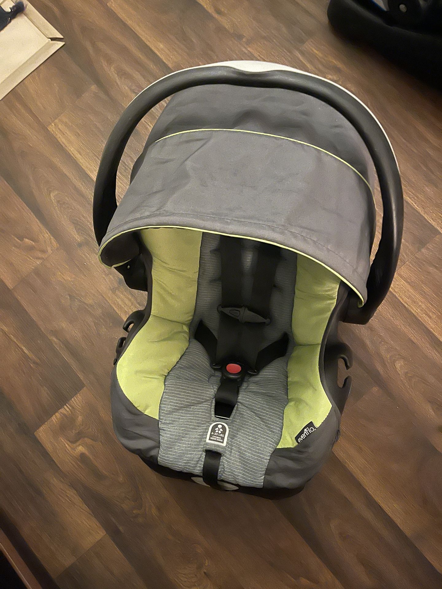 Evenflo-green infant car seat