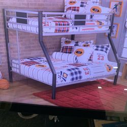 Twin Over Full Bunk Bed( Metal) On Sale