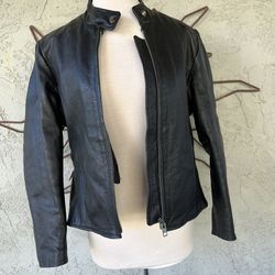 Leather Jacket With Removable Vest