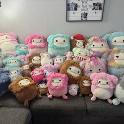 Squishmallow Big Foot/Yeti Lot 