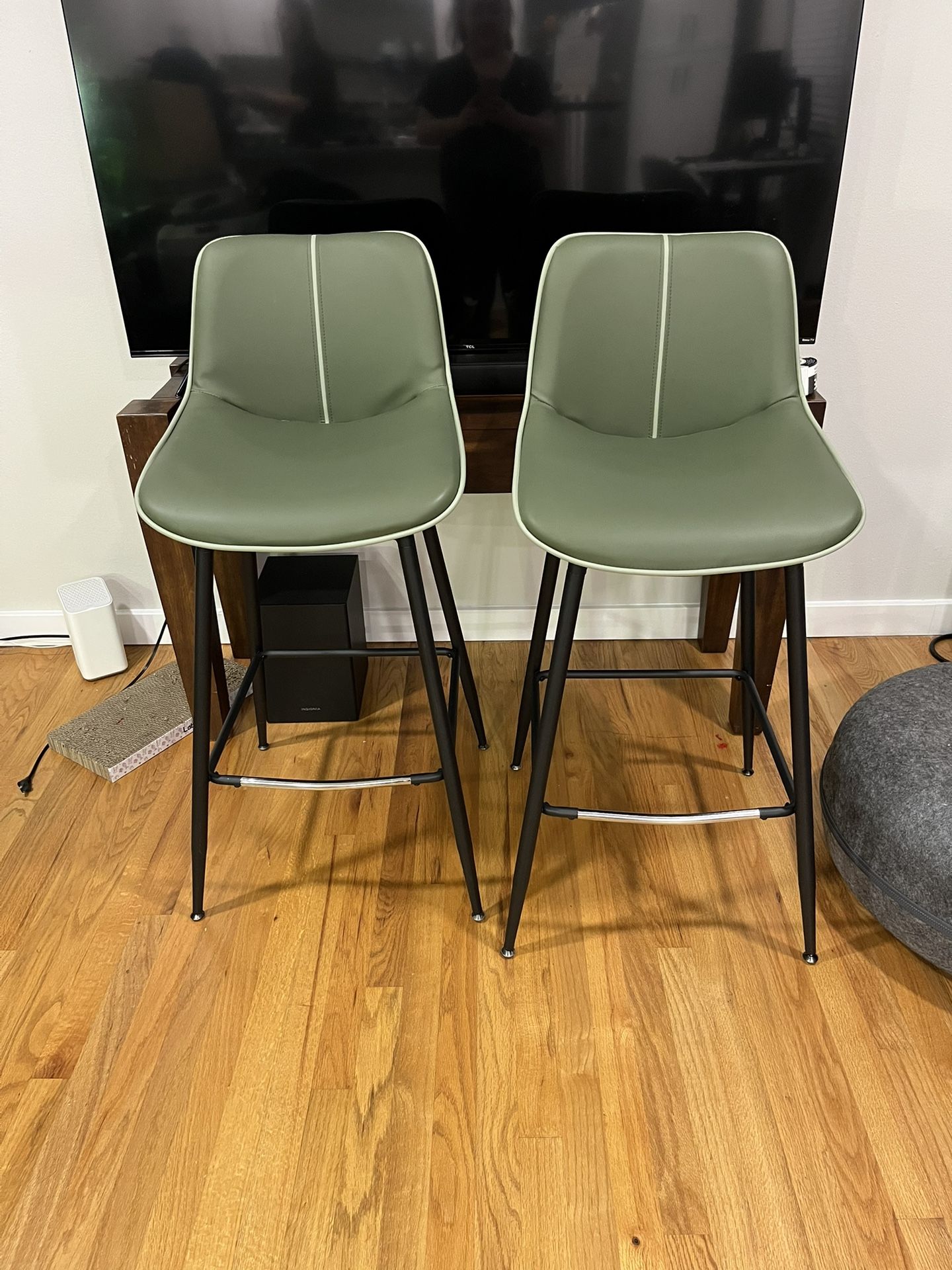PENDING - Green Bar Stools