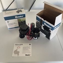 New Hunter PGV ASV 1” Irrigation Valves