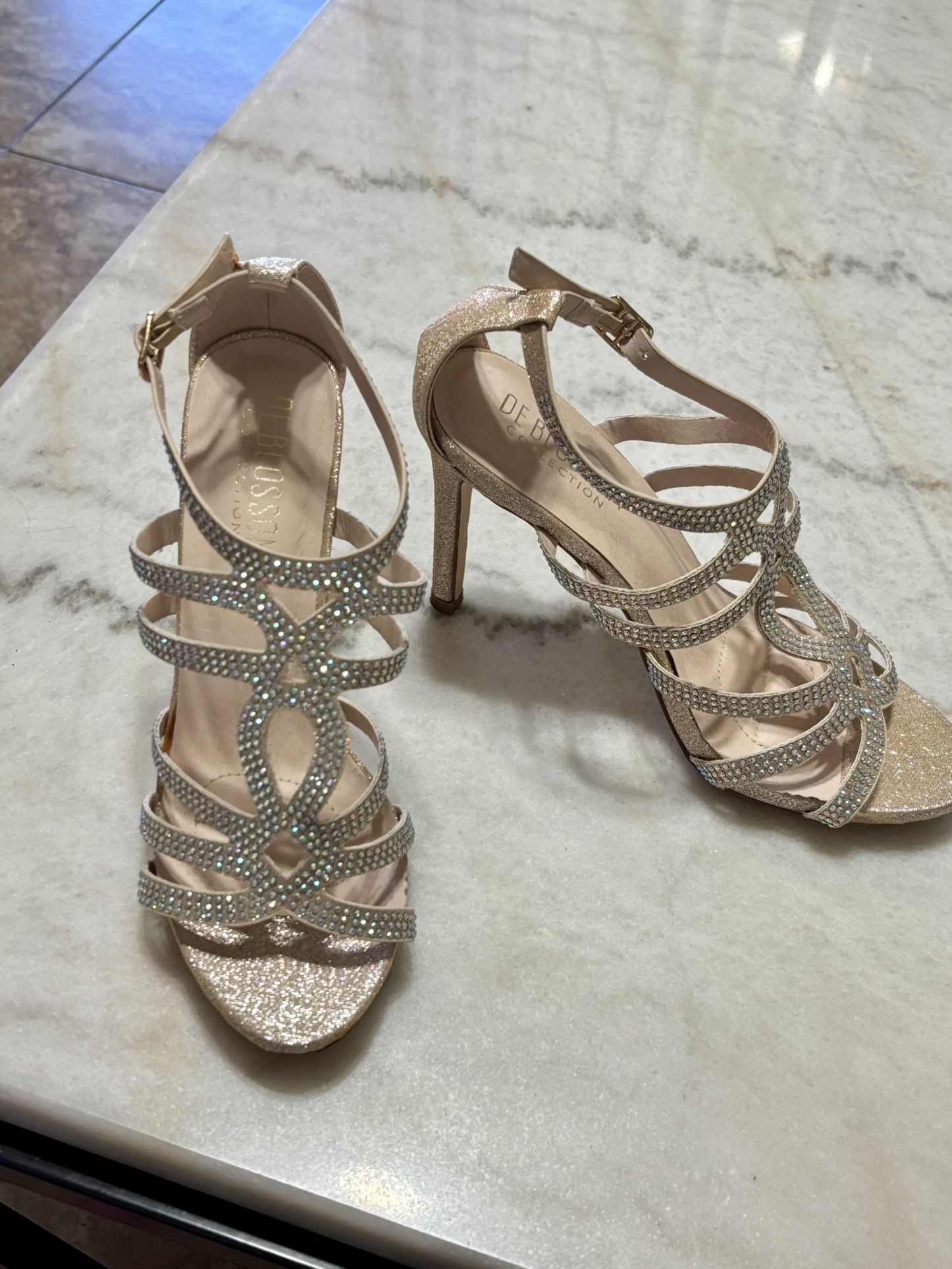Beautiful Gold Heels $12