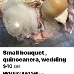 Beach Theme Wedding Or Quinceañera Bouquet 