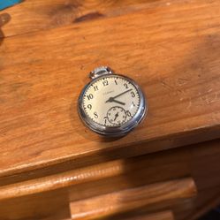 Ingraham Sturdy Pocket Watch - Running, Accurate