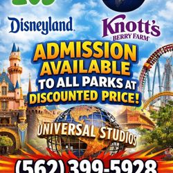 Disneyland Knotts Universal Studios 