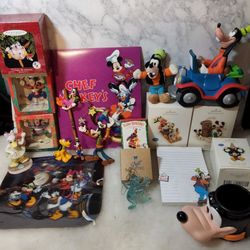 VTG Hallmark Disney 2009-11 Goofy lot Mickey Friends Xmas Ornament Keychain Car 