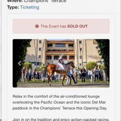 Del Mar Opening Day - Champions Terrace 