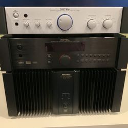 Rotel Integrated Stereo, Amplifier and Surround Sound Stack