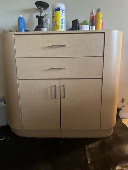 Ivory dresser/table