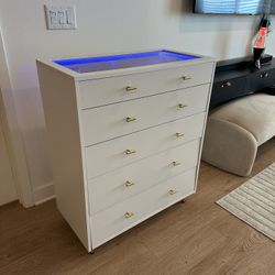 Dresser with LED Light