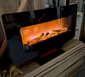 Twin-Star 36" Curved Wall mounted electric fireplace...$40obo