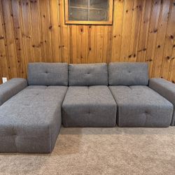Sectional Sofa-Grey