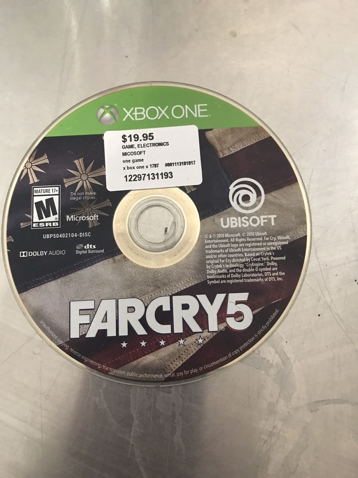 Xbox One FARCRY5 Game