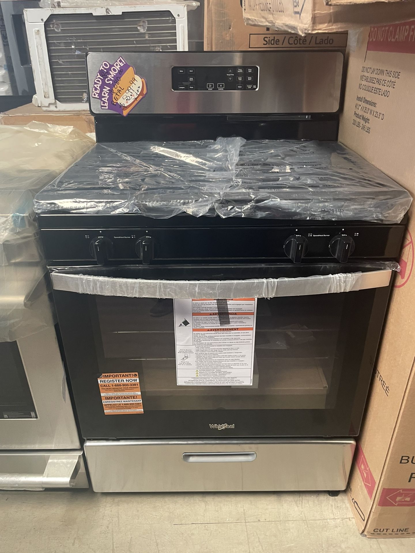 Stove Gas Range Whirlpool W 30