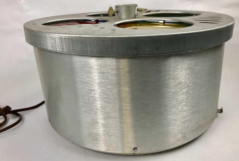 Vintage Evergleam TriLite Revolving 4 Color Aluminum Christmas Tree