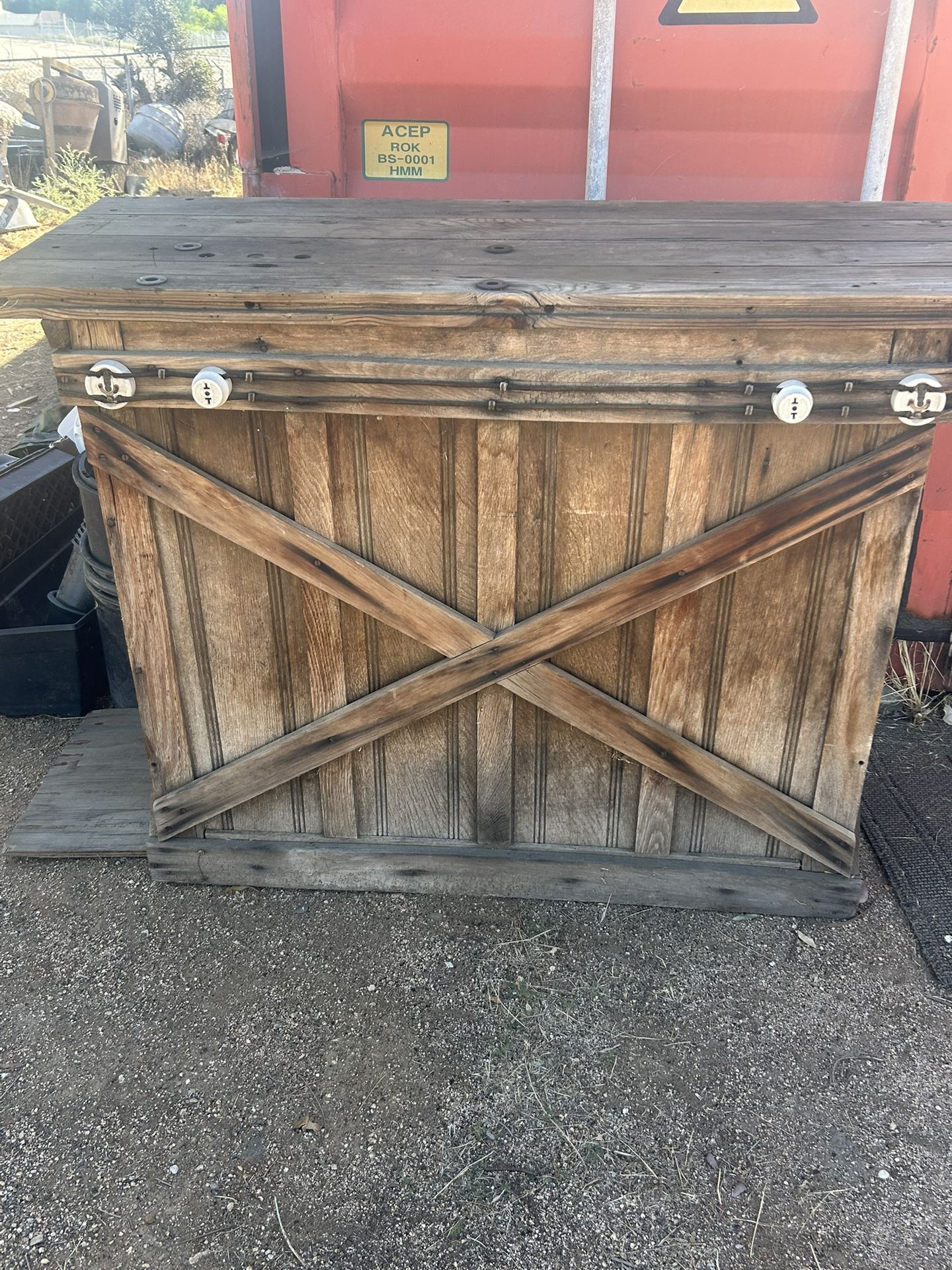 Vintage Wood Cabinet
