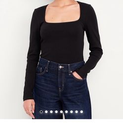 Old Navy: Long Sleeve Rib-Knit Bodysuit