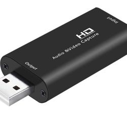 Guermok Audio Video Capture Card, 4K HDMI to USB 2.0 Capture Card, Record to DSLR Camcorder Action Cam Link for PS4/5, Switch, Xbox One Live Broadcast